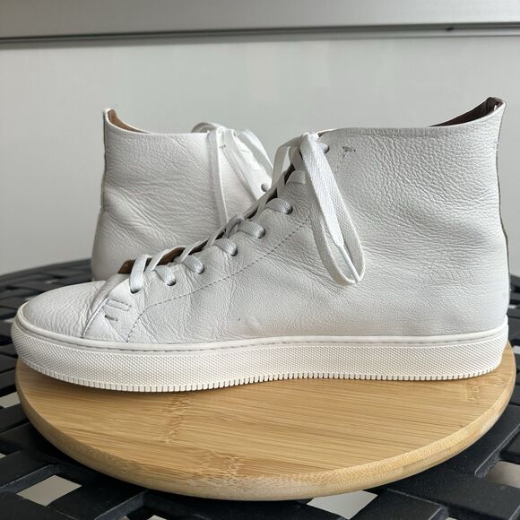 FRYE Astor 3481580-WHT Mid Lace Classic Hi Top Leather Sneaker Shoes Size 10.5 D - Picture 10 of 14